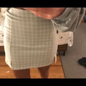 lime green brandy melville skirt
